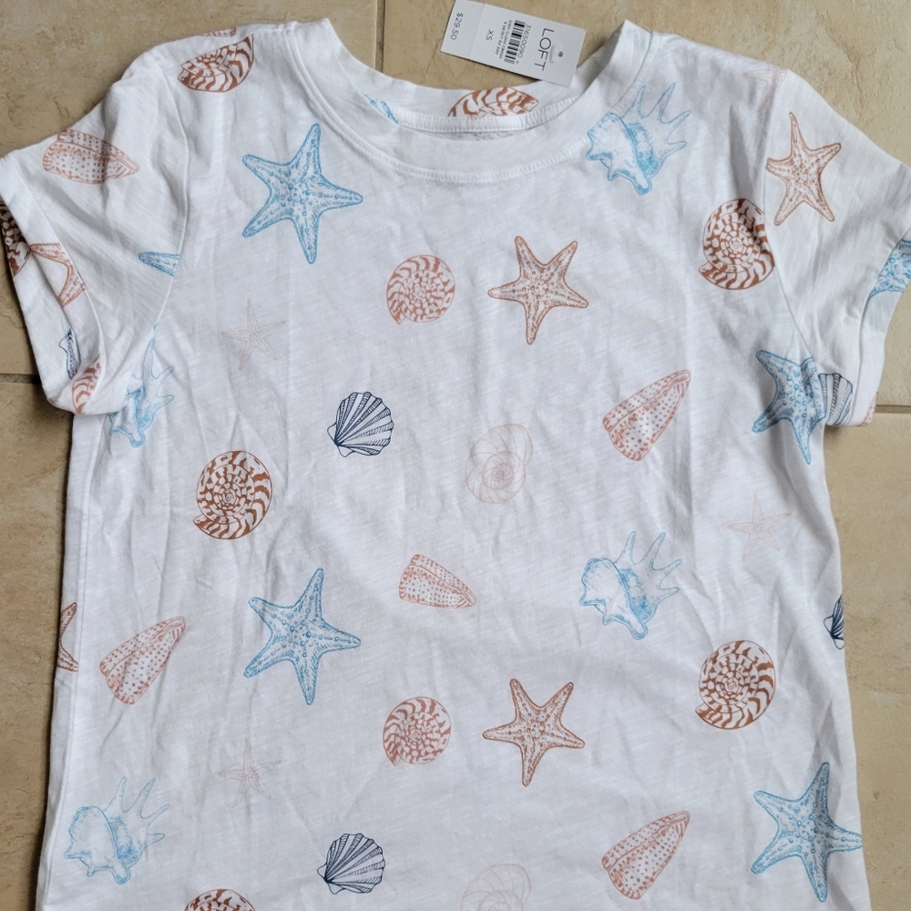 Loft seashell shirt